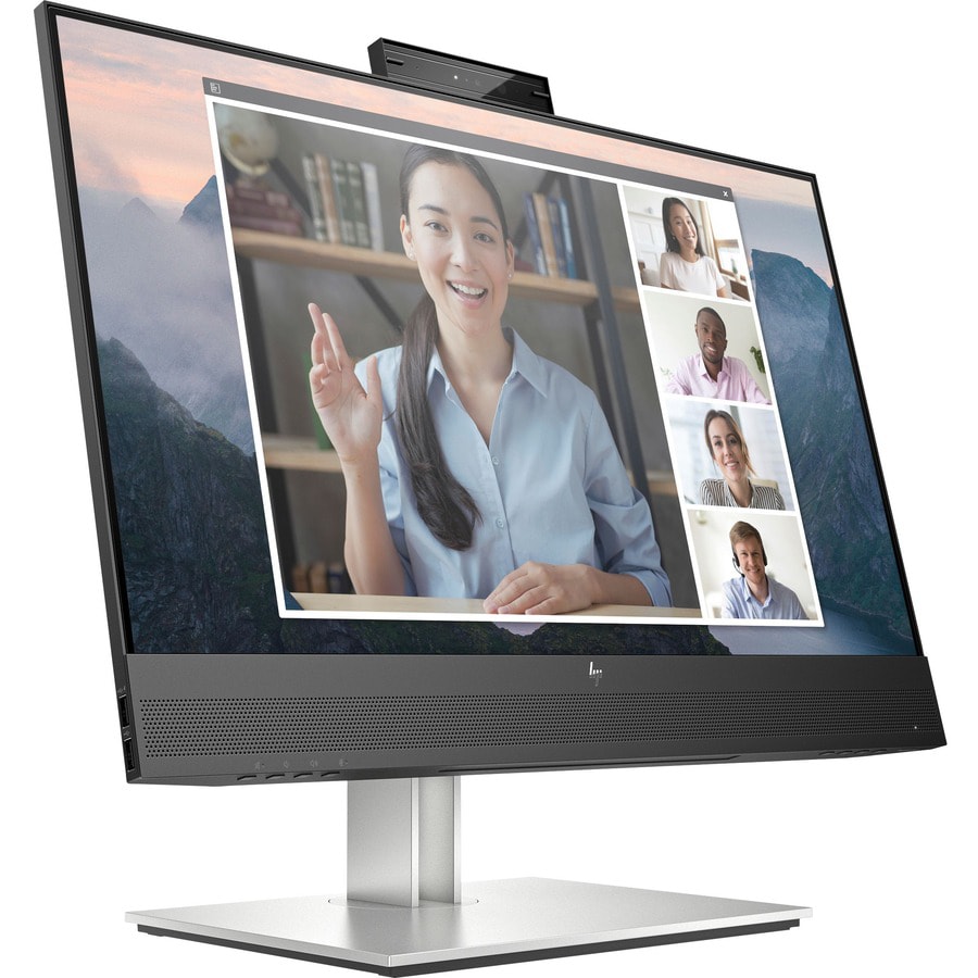 Thumbnail 3 of 7 for HP E24mv G4 24" Class Webcam Full HD LCD Monitor - 16:9 - Black, Silver