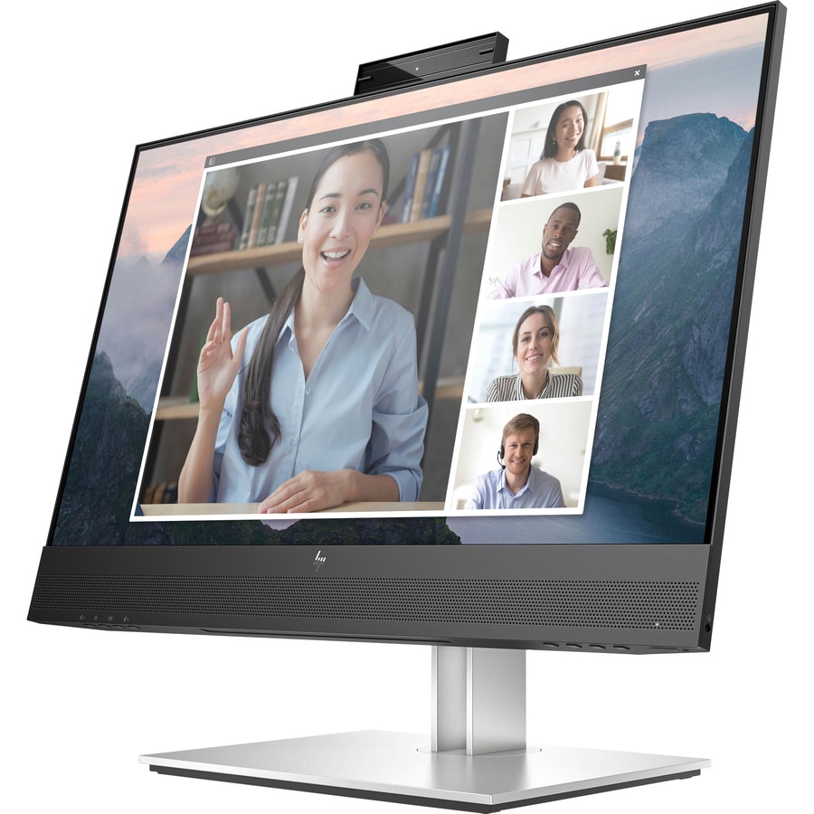 Thumbnail 7 of 7 for HP E24mv G4 24" Class Webcam Full HD LCD Monitor - 16:9 - Black, Silver