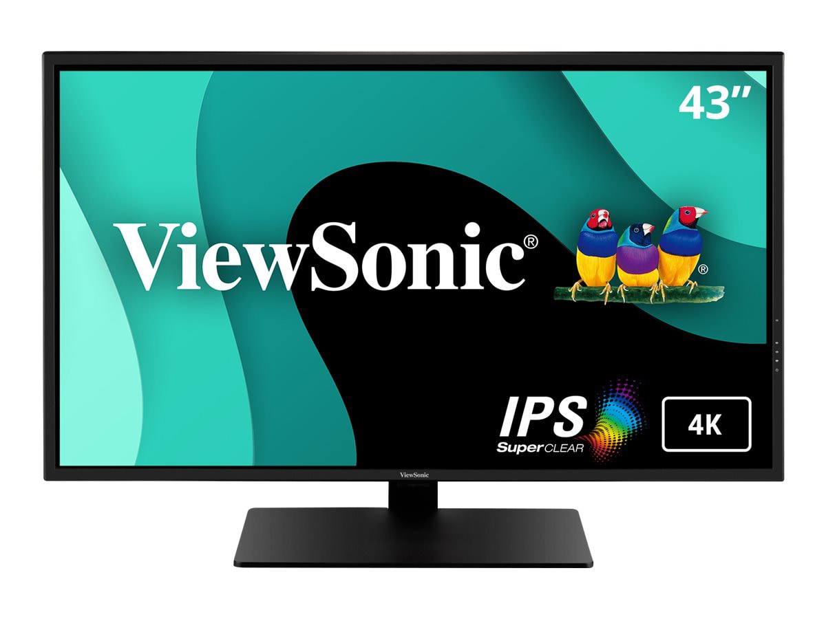 ViewSonic Entertainment VX4381-4K 43" Class 4K UHD LED Monitor - 16:9 - Black
