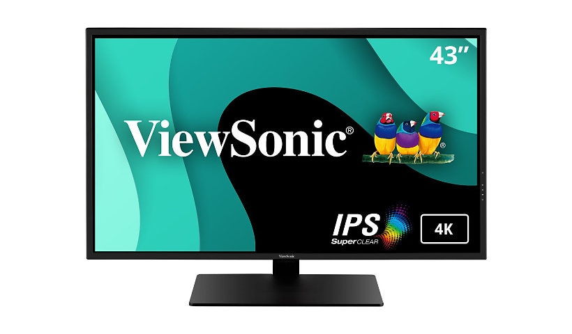 ViewSonic Entertainment VX4381-4K 43" Class 4K UHD LED Monitor - 16:9 - Black