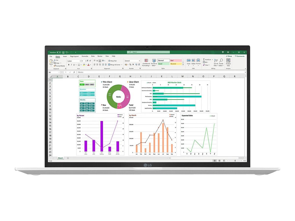 LG gram 15ZT90P-G.AM33U1 15.6" Thin Client Notebook - Full HD - Intel Core