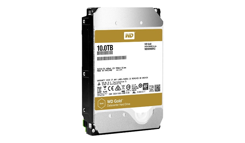 WD Gold Datacenter Hard Drive WD101KRYZ - hard drive - 10 TB - SATA 6Gb/s