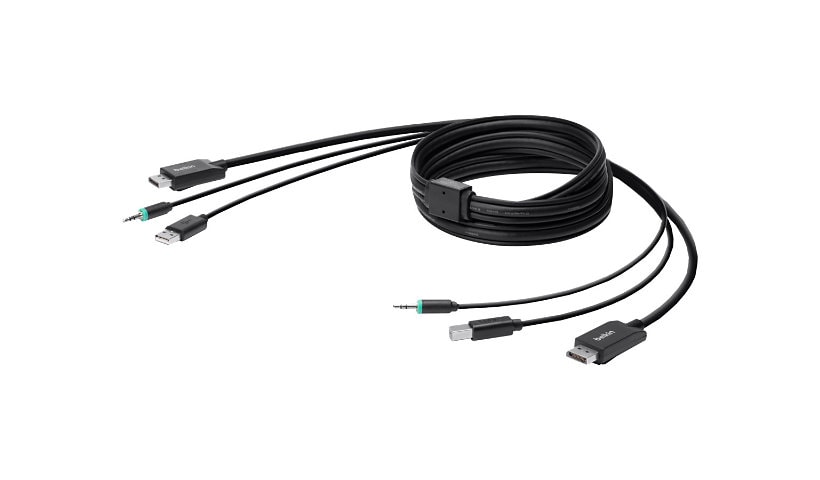 Belkin Secure KVM Combo Cable - câble clavier/vidéo/souris/audio - Conformité TAA - 1.83 m