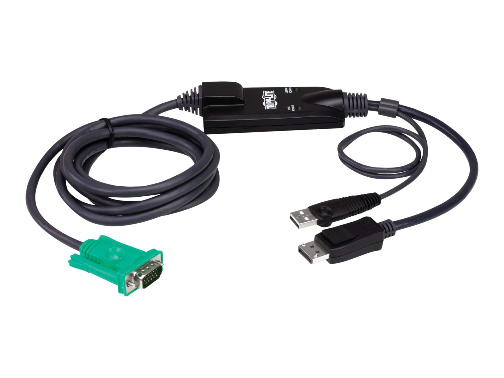 Tripp Lite VGA to DisplayPort & USB-A Adapter Cable Kit for Tripp Lite KVMs