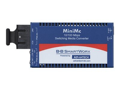 Advantech IMC-350 series IMC-350-MMST-PS-A - fiber media converter - 10Mb L