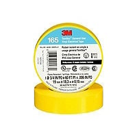 3M Temflex 165 electrical insulation tape - 0.75 in x 59 ft - yellow