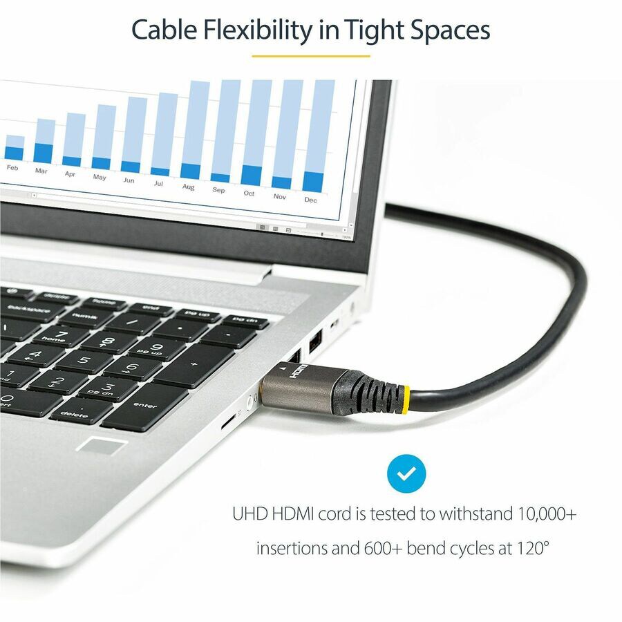Thumbnail 5 of 9 for StarTech.com 10ft/3m HDMI 2.1 Cable, Certified Ultra High Speed HDMI Cable 48Gbps, 8K 60Hz/4K 120Hz HDR10+, 8K HDMI