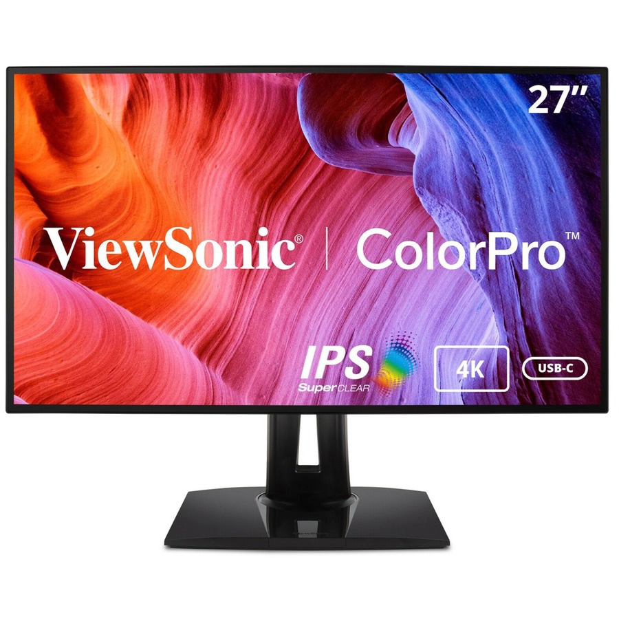 ViewSonic ColorPro VP2768a-4K - 4K UHD Monitor with Ergonomics, 90W USB-C,