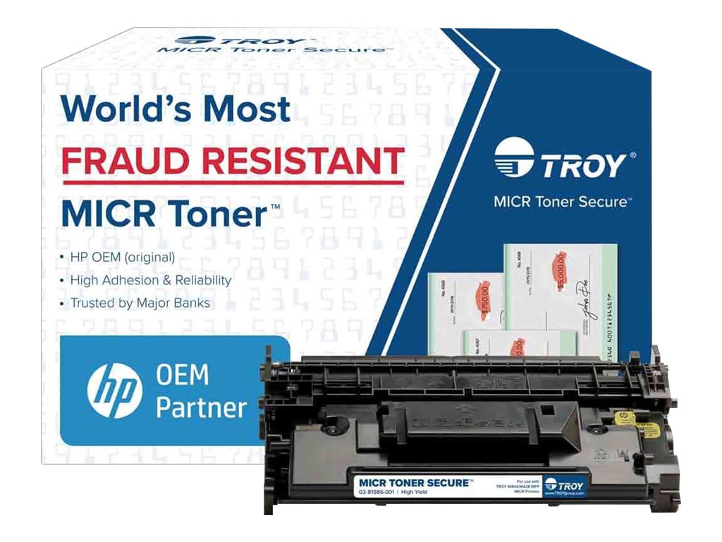 TROY MICR Toner Secure - à rendement élevé - original - cartouche toner pour imprimante MICR