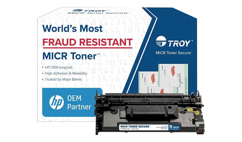 TROY MICR Toner Secure - à rendement élevé - original - cartouche toner pour imprimante MICR