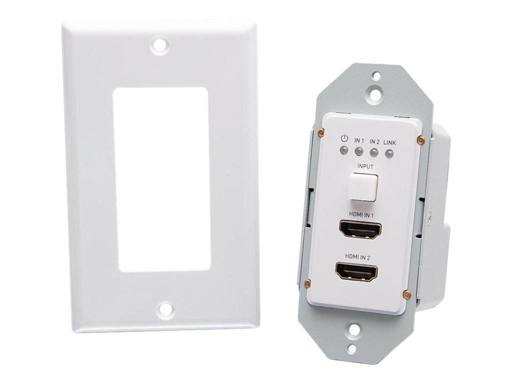 C2G HDBaseT HDMI Extender + RS232 over Cat Cable - Single Gang HDMI Wall Plate Transmitter - 4K 60Hz