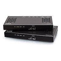 C2G HDBaseT HDMI Extender + RS232 and IR over Cat Cable - HDMI Transmitter Box to Receiver Box - 4K 30Hz