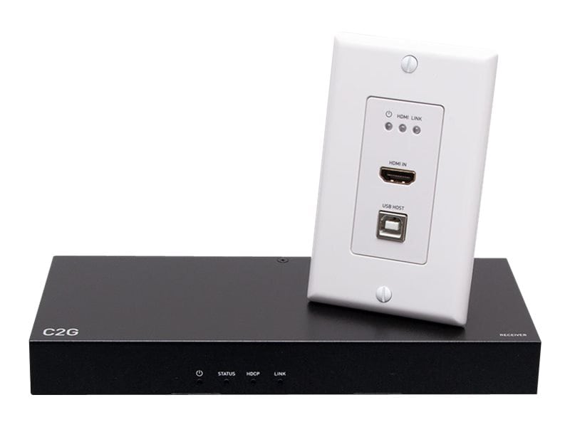 C2G HDMI HDBaseT Wall Plate Transmitter to Box Receiver Extender 4K 60Hz  C2G30030 Audio Equipment