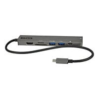 StarTech.com USB C Multiport Adapter - USB-C to 4K 60Hz HDMI/PD/SD/USB/GbE