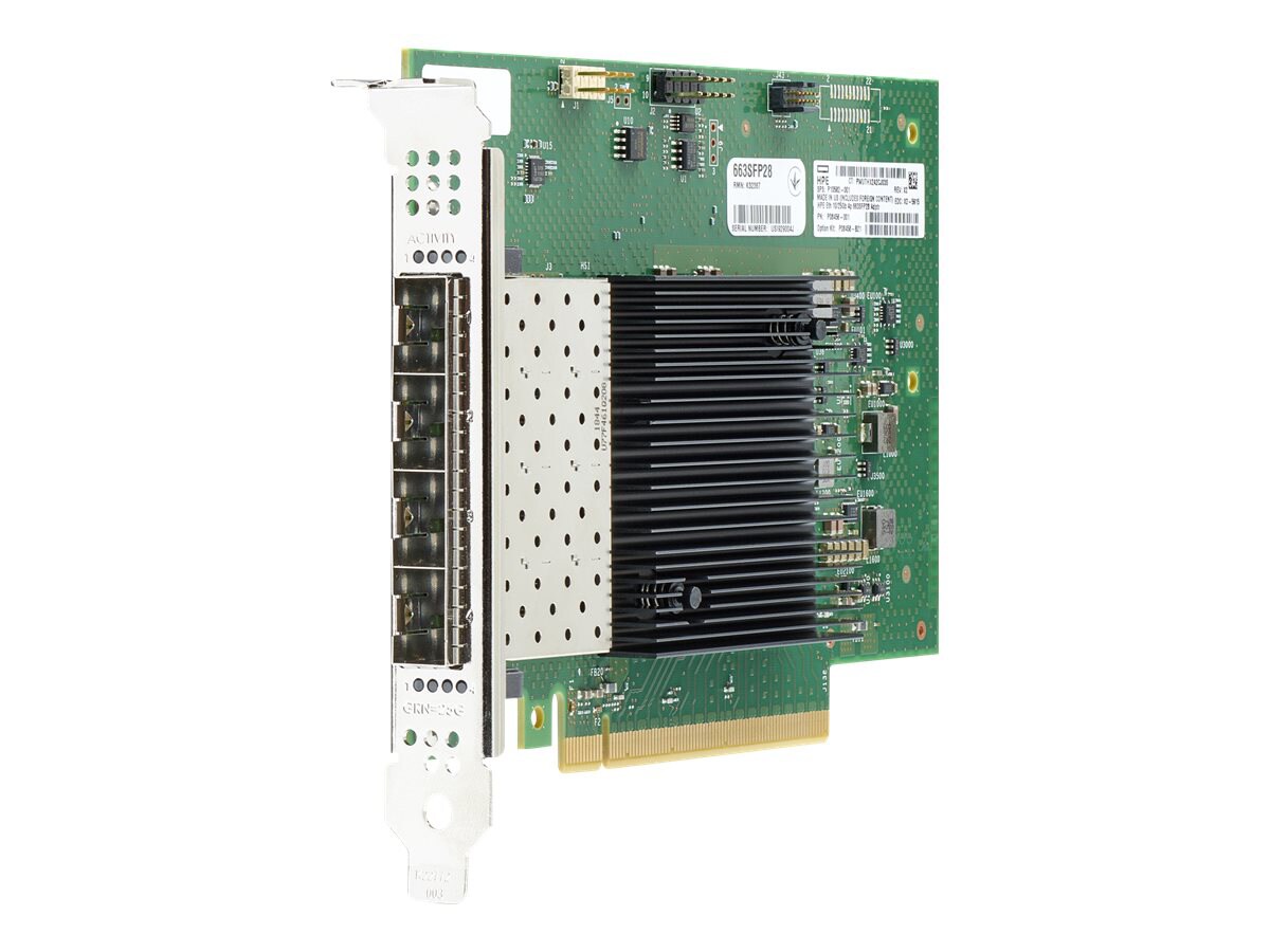 Intel E810-XXVDA4 - network adapter - PCIe 4.0 x16 - 25 Gigabit SFP28 x 4