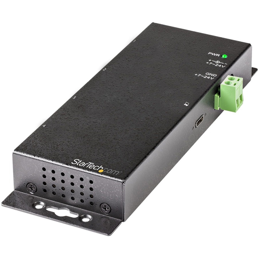 StarTech.com 4 Port Industrial USB C Hub 10Gbps - 2xC/2xA - Self-Powered, T