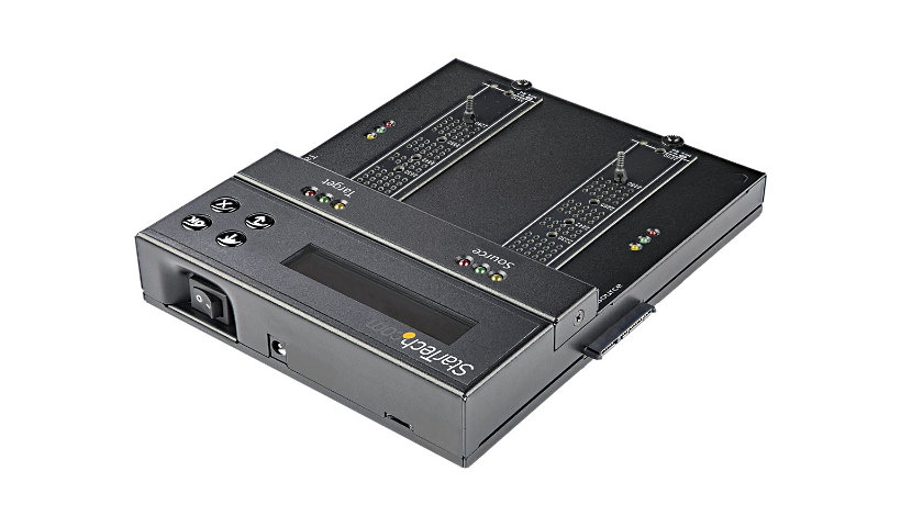 StarTech.com Standalone Dual Bay M.2 SATA/NVMe Duplicator/Eraser, HDD/SSD Cloner/Wiper, M.2 PCIe/AHCI, Hard Drive