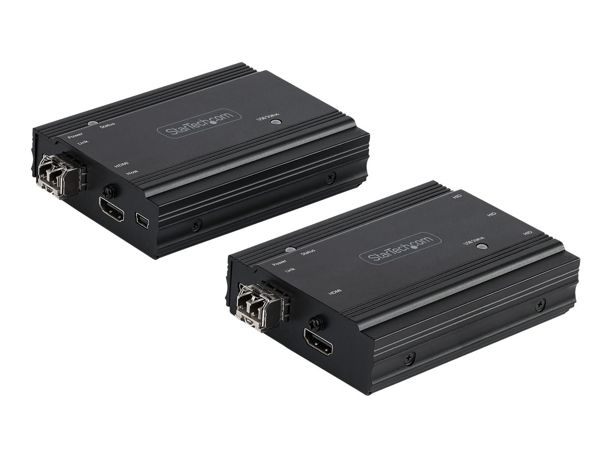 StarTech.com 4K HDMI USB KVM Extender over Fiber - TX/RX Kit w/ SFPs incl.