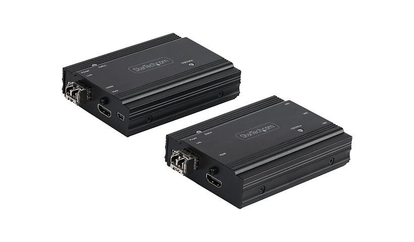 StarTech.com 4K HDMI KVM Extender over Fiber, HDMI Video & USB over Fiber, up to 984ft/300m (MultiMode), 10G MMF SFP+