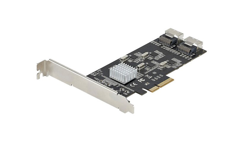 StarTech.com 8 Port SATA PCIe Card, PCI Express 6Gbps SATA Expansion Card with 4 Controllers, PCI-e x4 Gen 2 to SATA III
