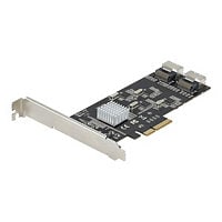 StarTech.com 8 Port SATA PCIe Card, PCI Express 6Gbps SATA Expansion Card with 4 Controllers, PCI-e x4 Gen 2 to SATA III