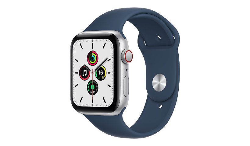 Apple Watch SE (GPS + Cellular) - silver aluminum - smart watch with sport