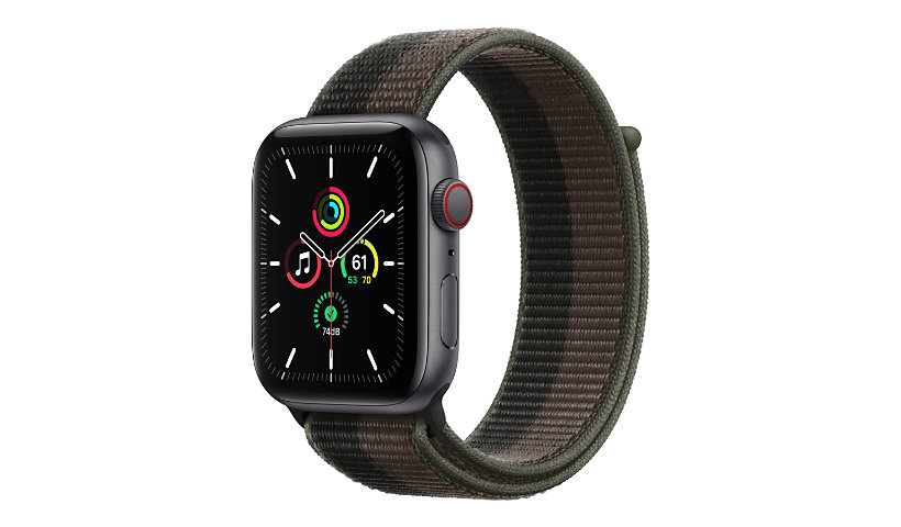 Apple Watch SE (GPS + Cellular) - space gray aluminum - smart watch with sp