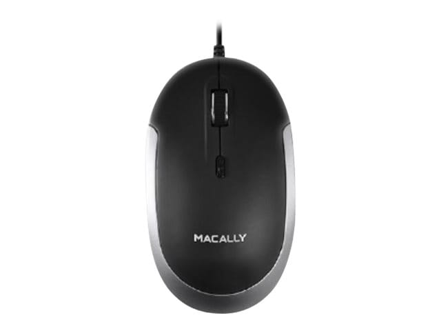 Macally DYNAMOUSESG - mouse - USB - black with space gray trim
