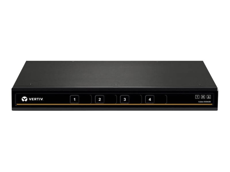 Vertiv Avocent Cybex SC900 Secure Desktop KVM Switch, Dual Head Monitor, 8