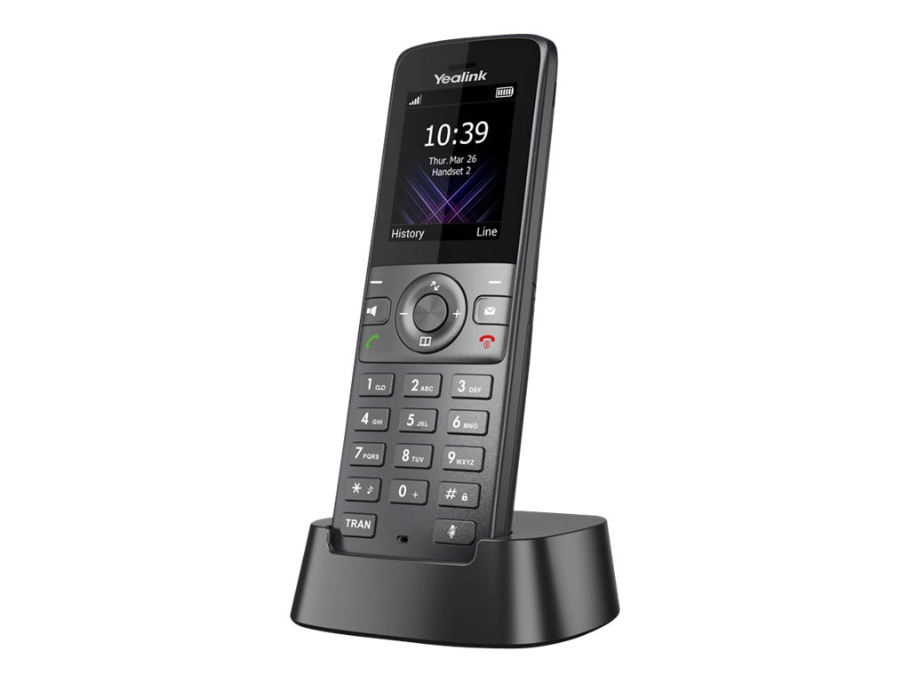 Yealink W73H - cordless extension handset with caller ID - 3-way call capab
