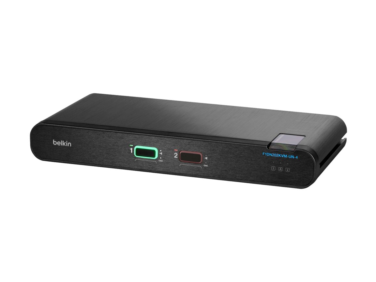 Belkin Universal Secure Dual-Head - 2nd Generation - KVM / audio switch - 2 ports - TAA Compliant