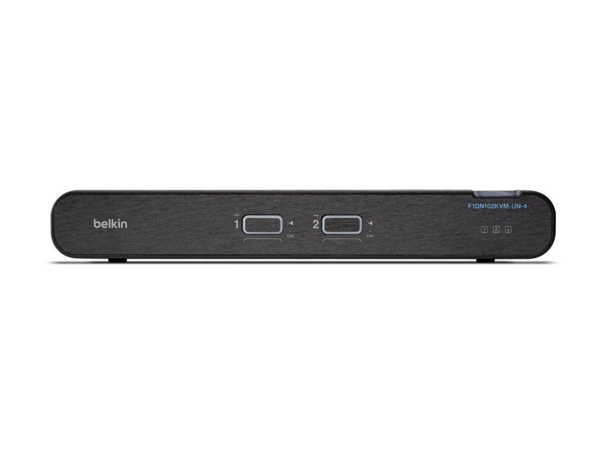 Thumbnail 2 of 5 for Belkin Universal Secure - 2nd Generation - KVM / audio switch - 2 ports - TAA Compliant