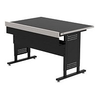Spectrum Esports Evolution - desk - rectangular - black, silver accents