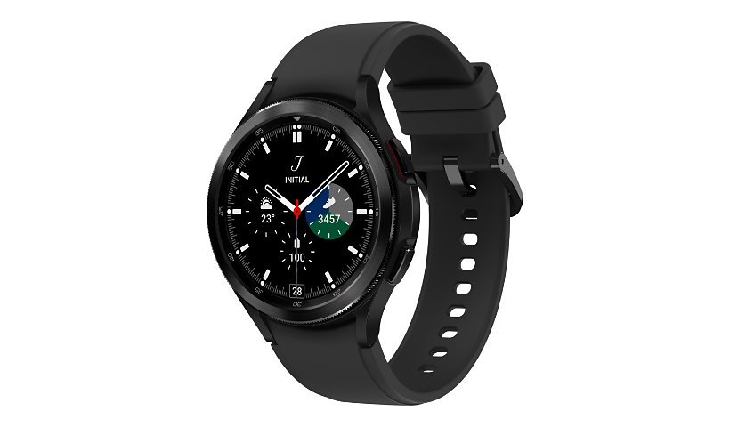 Samsung Galaxy Watch4 Classic - black - smart watch with ridge sport band - black - 16 GB