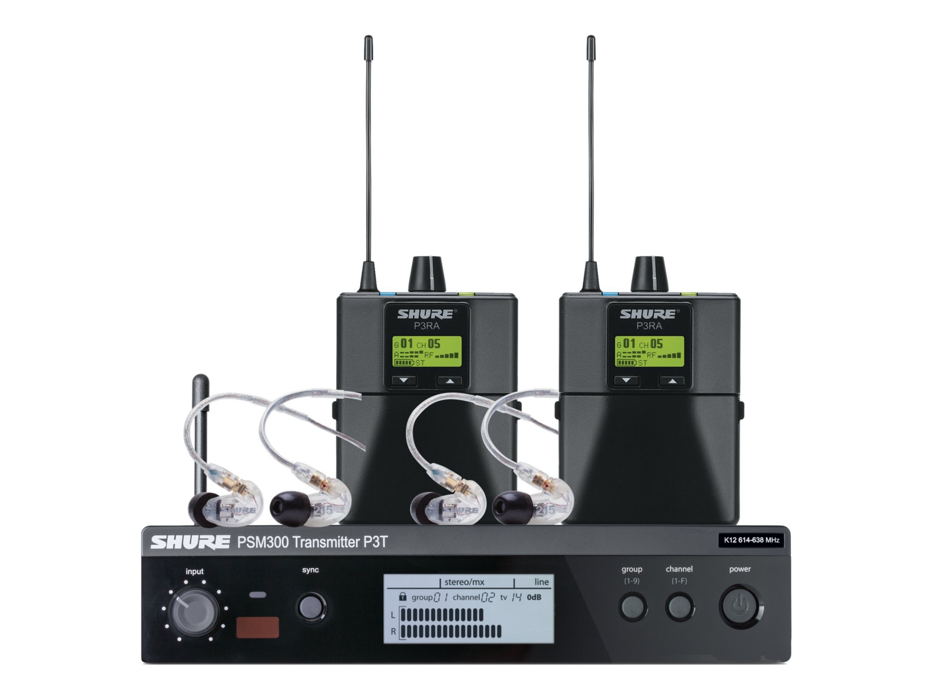 Shure PSM300 Twinpack Pro Wireless In-Ear Monitoring IEM System