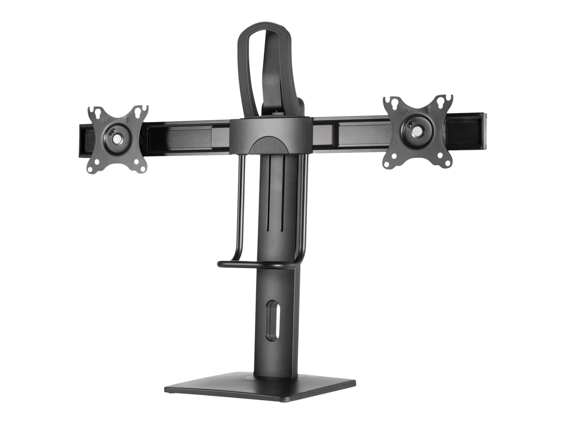 Tripp Lite Safe-IT Precision-Placement Desktop Mount with Antimicrobial Tape for 17" to 27" Displays stand - full-motion