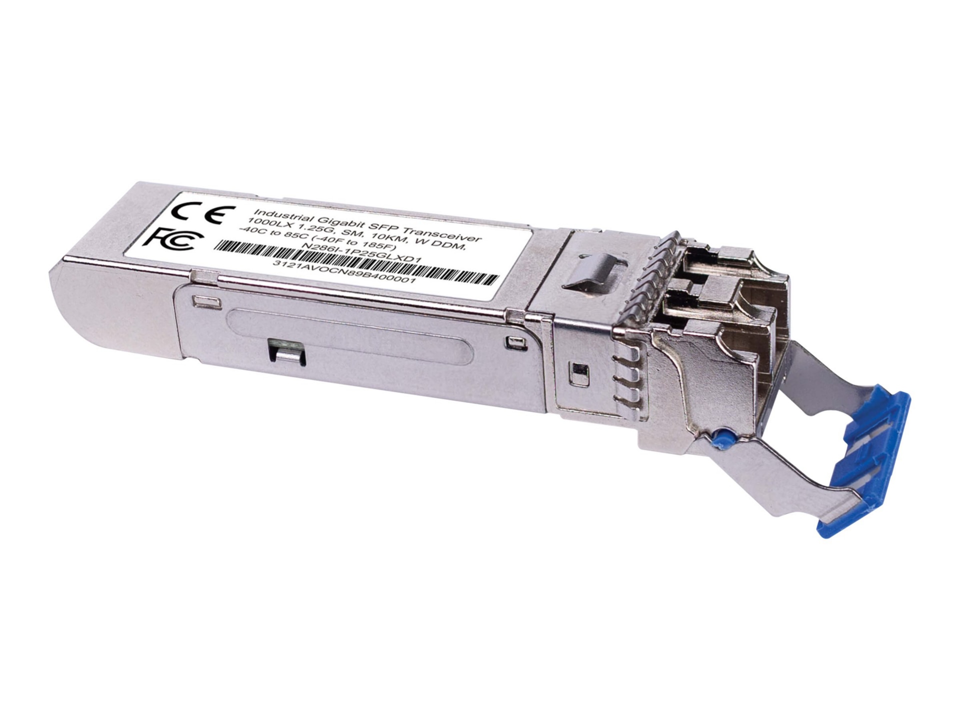 Eaton Tripp Lite Series Industrial Gigabit SFP Transceiver - 1000Base-LX, Singlemode, LC Duplex, DDM, -40° to 85°C, 10