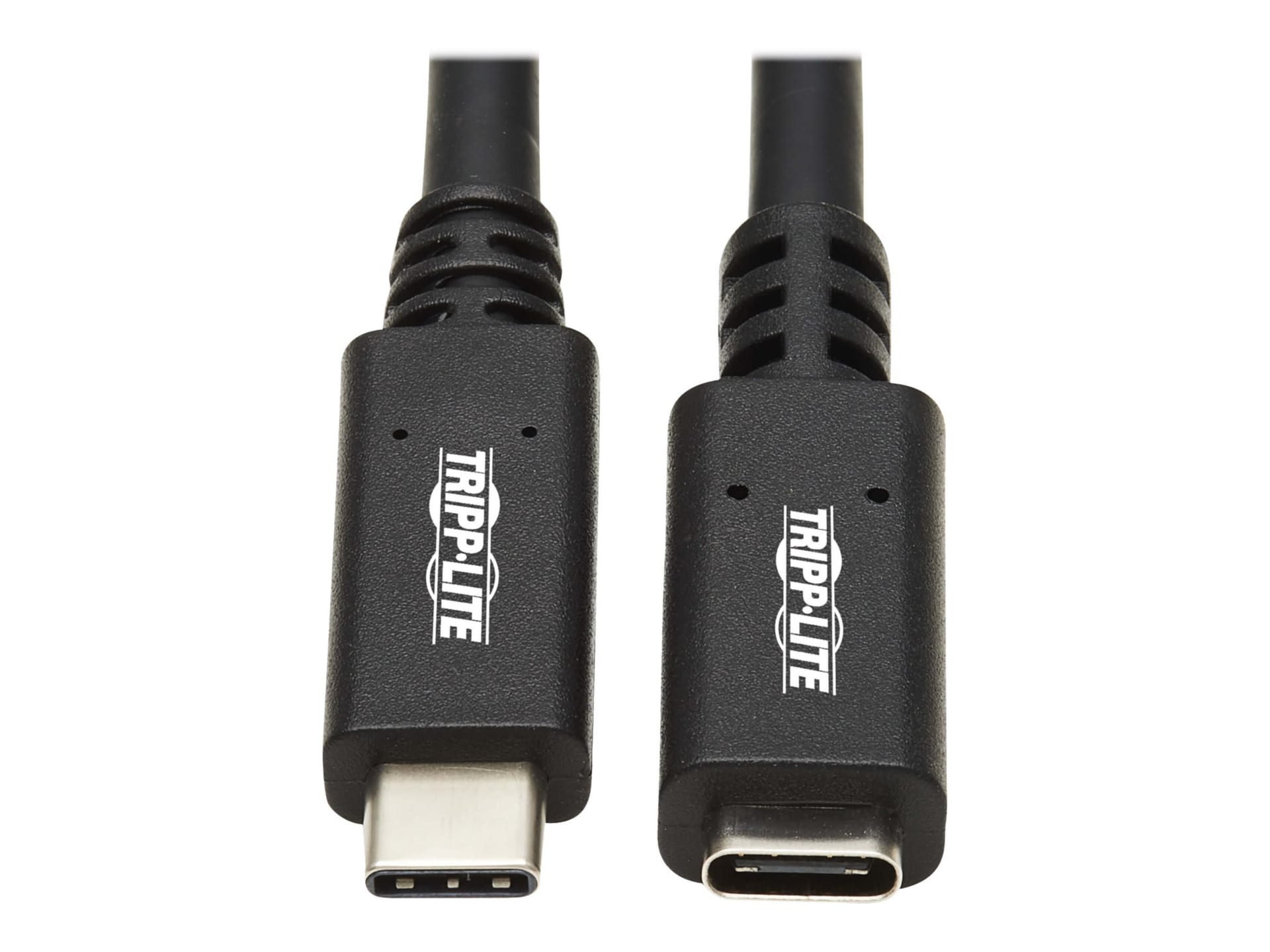 Tripp Lite USB C Extension Cable USB 3.2 Gen 1 60W PD Charging TB3 M/F 3ft