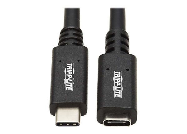 Tripp Lite USB C Extension Cable (M/F) - USB 3.2 Gen 1, Thunderbolt 3, 60W  PD Charging, Black, 6 ft. (1.8 m) - USB-C - U421-003 - USB Cables - CDW.com