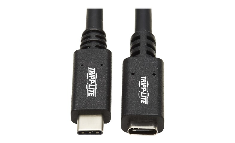 Tripp Lite USB C Extension Cable (M/F) - USB 3.2 Gen 1, Thunderbolt 3, PD Black, 6 ft. (1.8 m) - USB-C - U421-003 - Cables - CDW.com