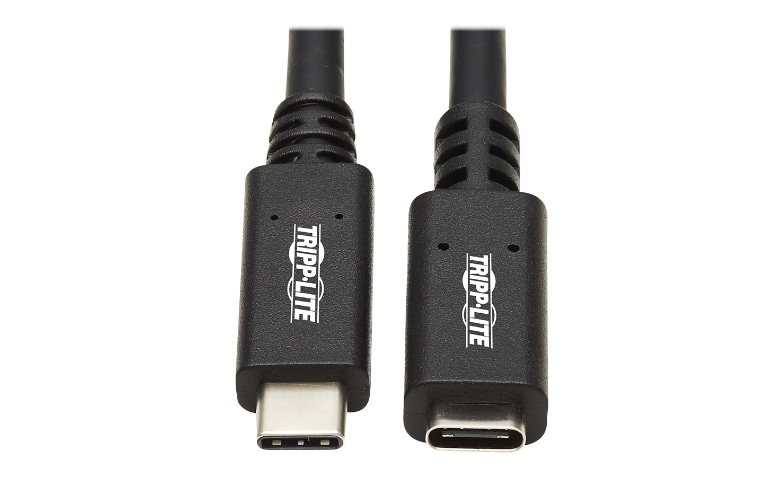 Tripp USB C Extension Cable (M/F) - USB 3.2 Gen 1, Thunderbolt 3, 60W PD Charging, Black, 6 ft. (1.8 m) - USB-C - U421-006 - USB Cables - CDW.com