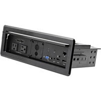 StarTech.com Conference Table Box for AV Connectivity and Power/Charging 4K HDMI/DP/VGA GbE Audio