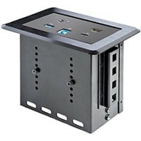 StarTech.com In-Table Conference Room Laptop Dock, 4K HDMI/PD/USB/GbE/Audio
