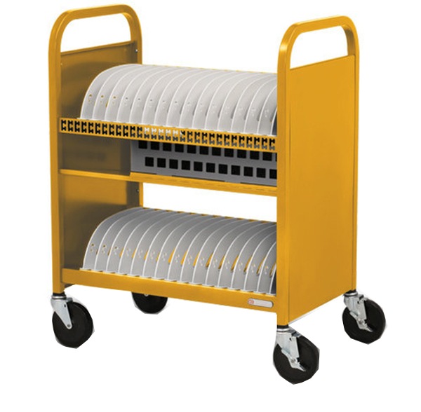 Bretford 30U CUBE Transport Cart - Mustard