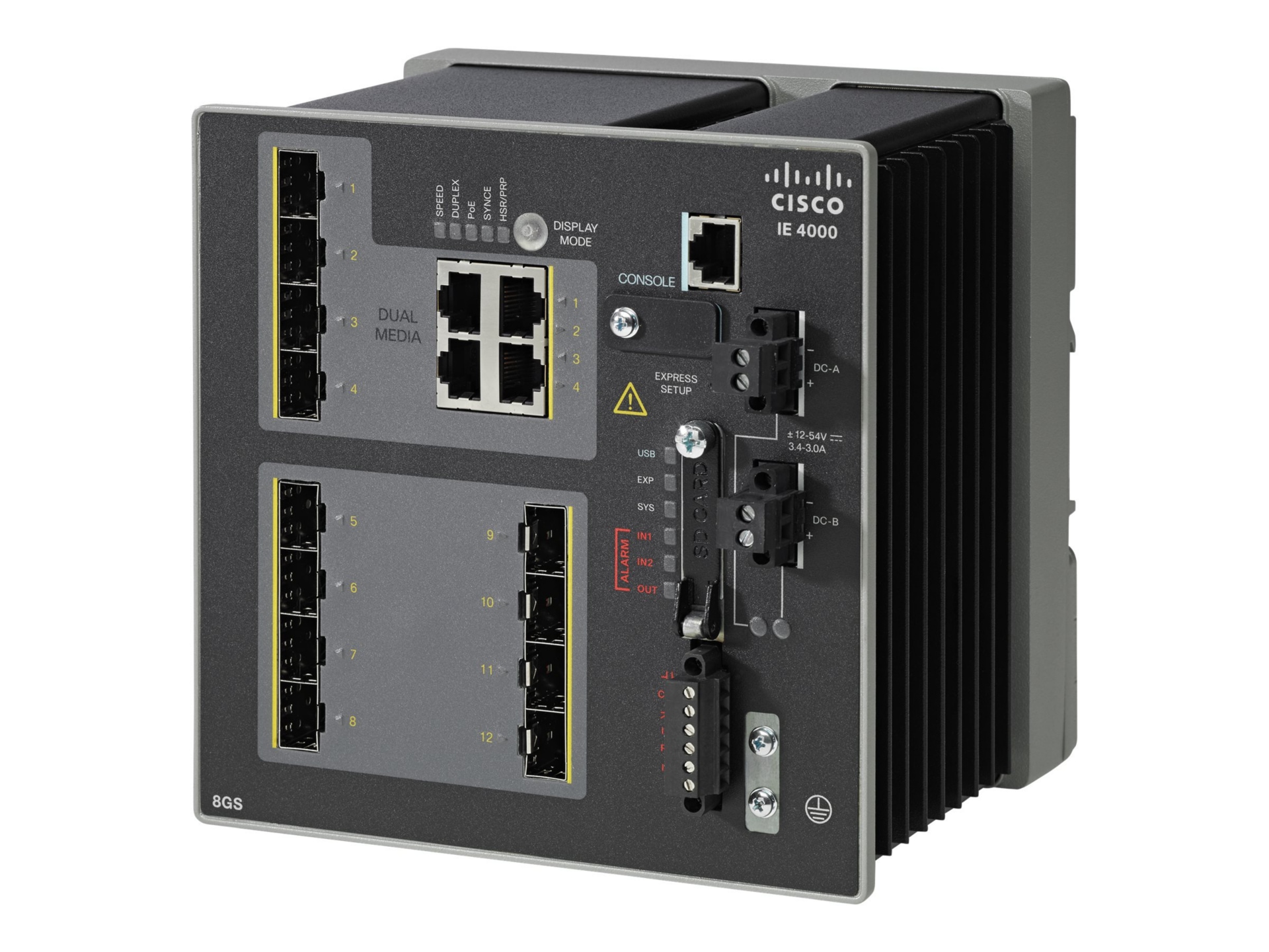 Cisco Industrial Ethernet 4000 Series - switch - 12 ports - managed - TAA C