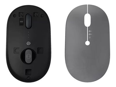 Lenovo go multi-device souris ambidextre rf sans fil + bluetooth optique  2400 dpi 4Y51C21217 - Conforama