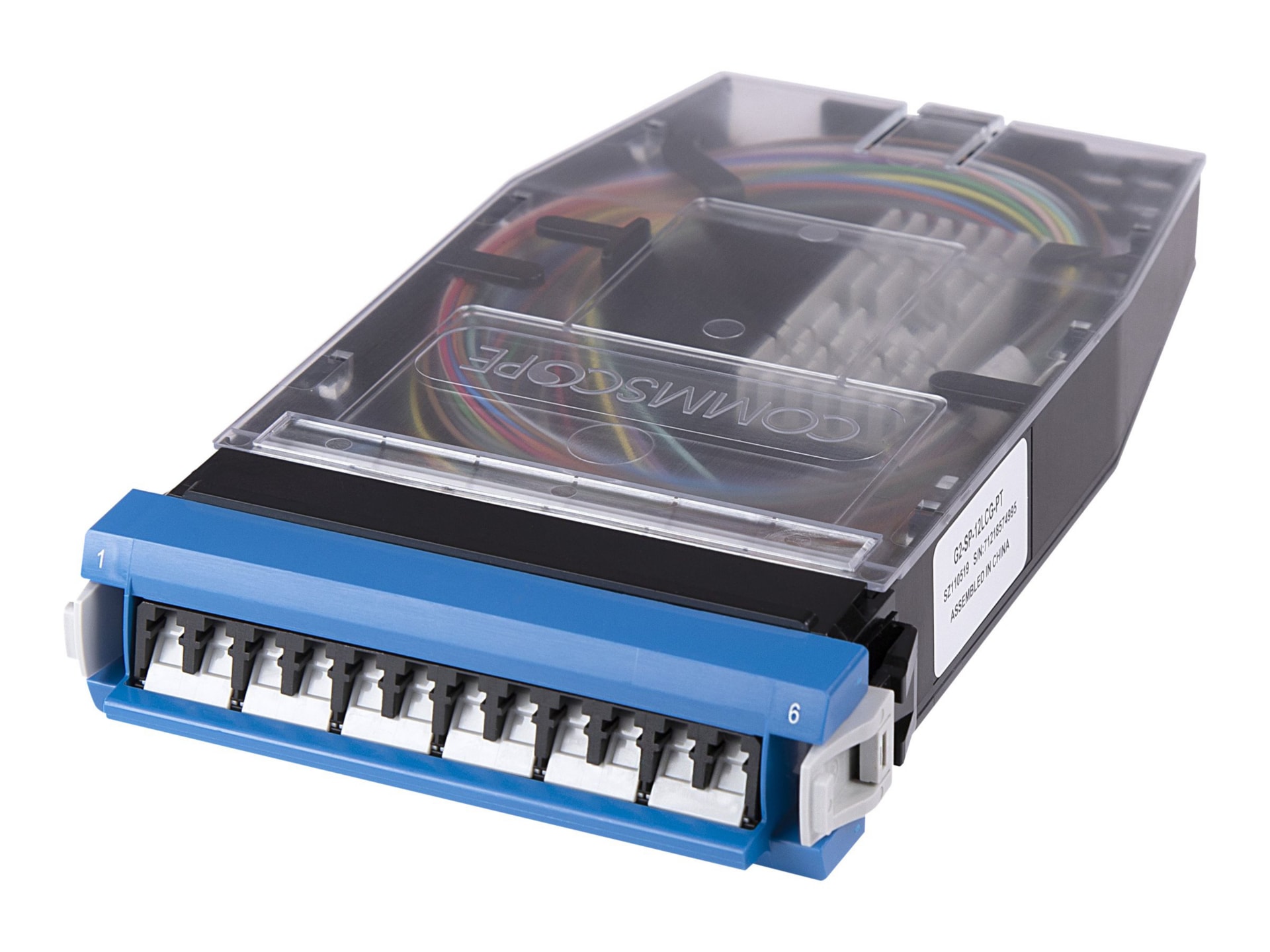 CommScope G2 fiber-optic cassette with pigtails