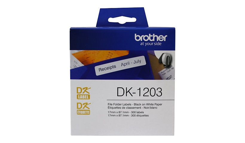 Brother DK-1203 - file folder labels - 0.67 in x 3.43 in