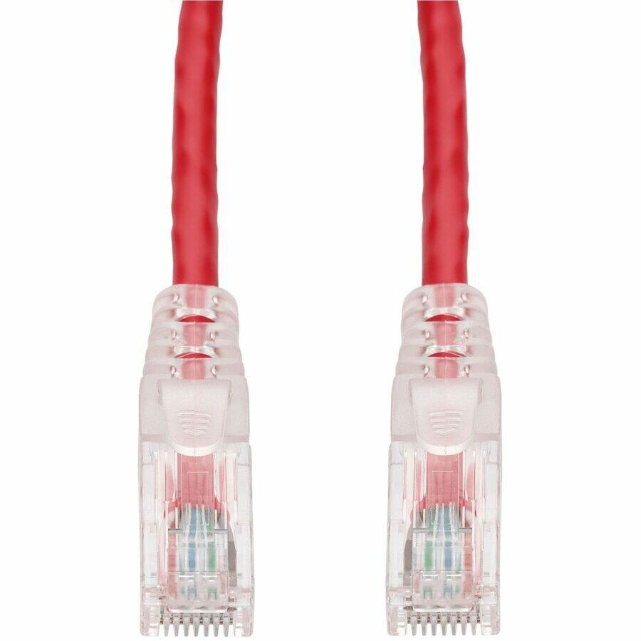 Proline 30ft Red CAT 6 PVC Ethernet Cable Snagless Easy Clear Boot TAA RJ-45 M/M