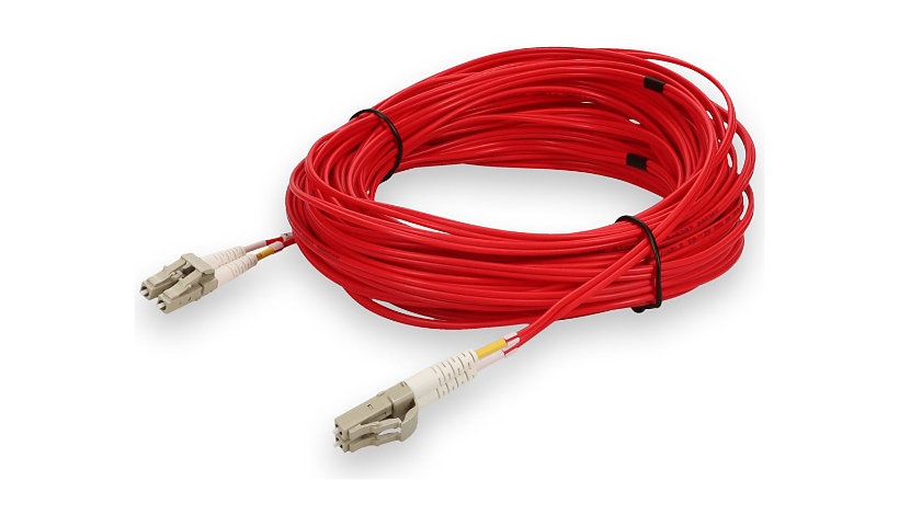 15m LC (M) to LC (M) Red OM4 OFNR (Riser-Rated) Patch Cable